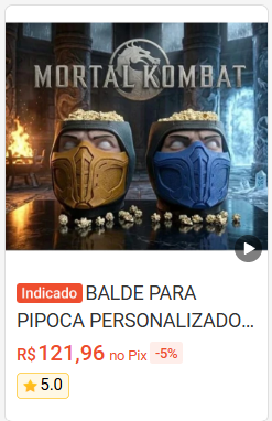 Balde Mortal Kombat