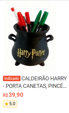 Caldeirão Harry Potter Porta-Canetas